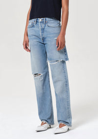 Agolde - Amryn Double Layer Ripped Straight Leg Jeans