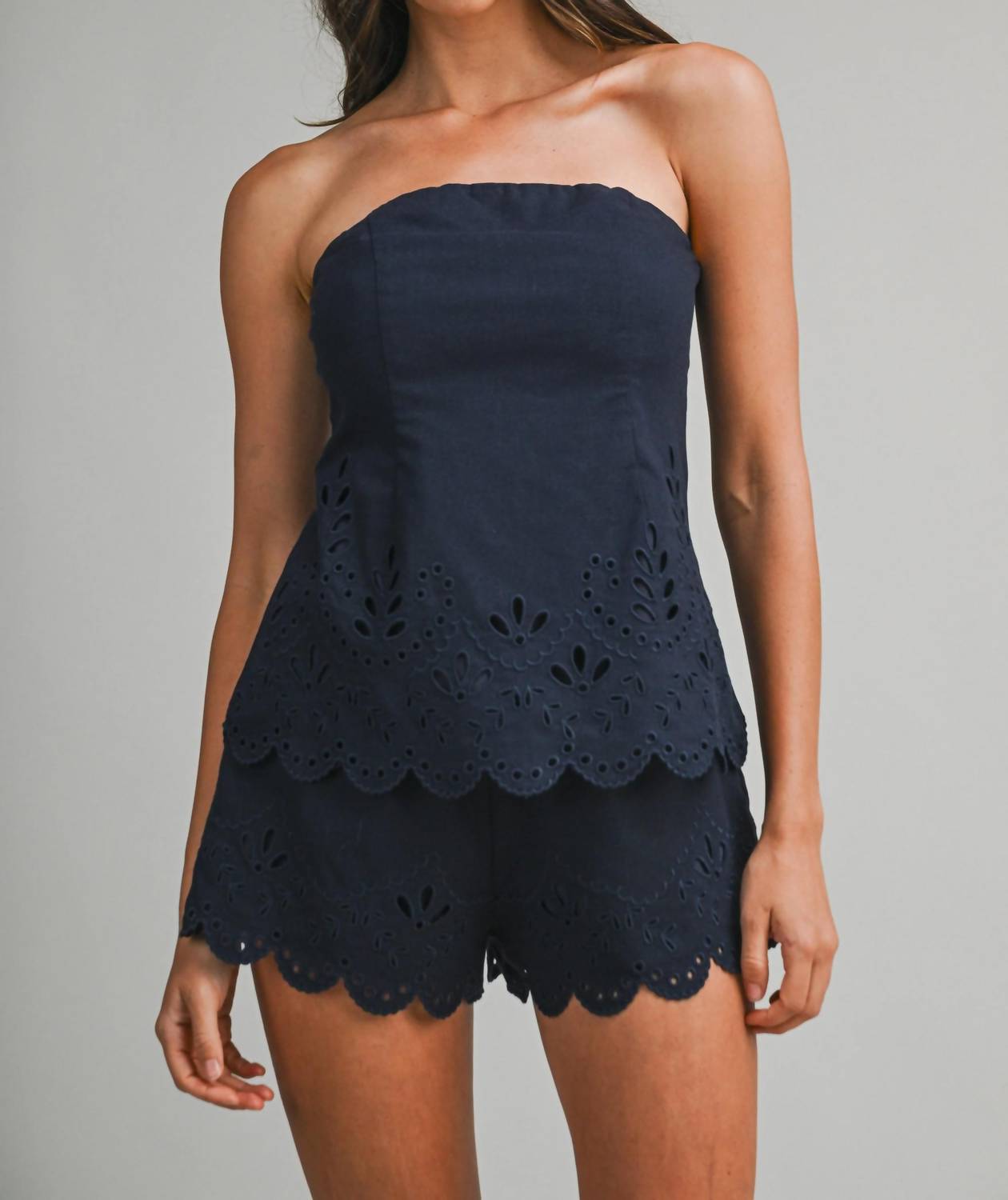 Mable - Sabrina Scalloped Trim Shorts