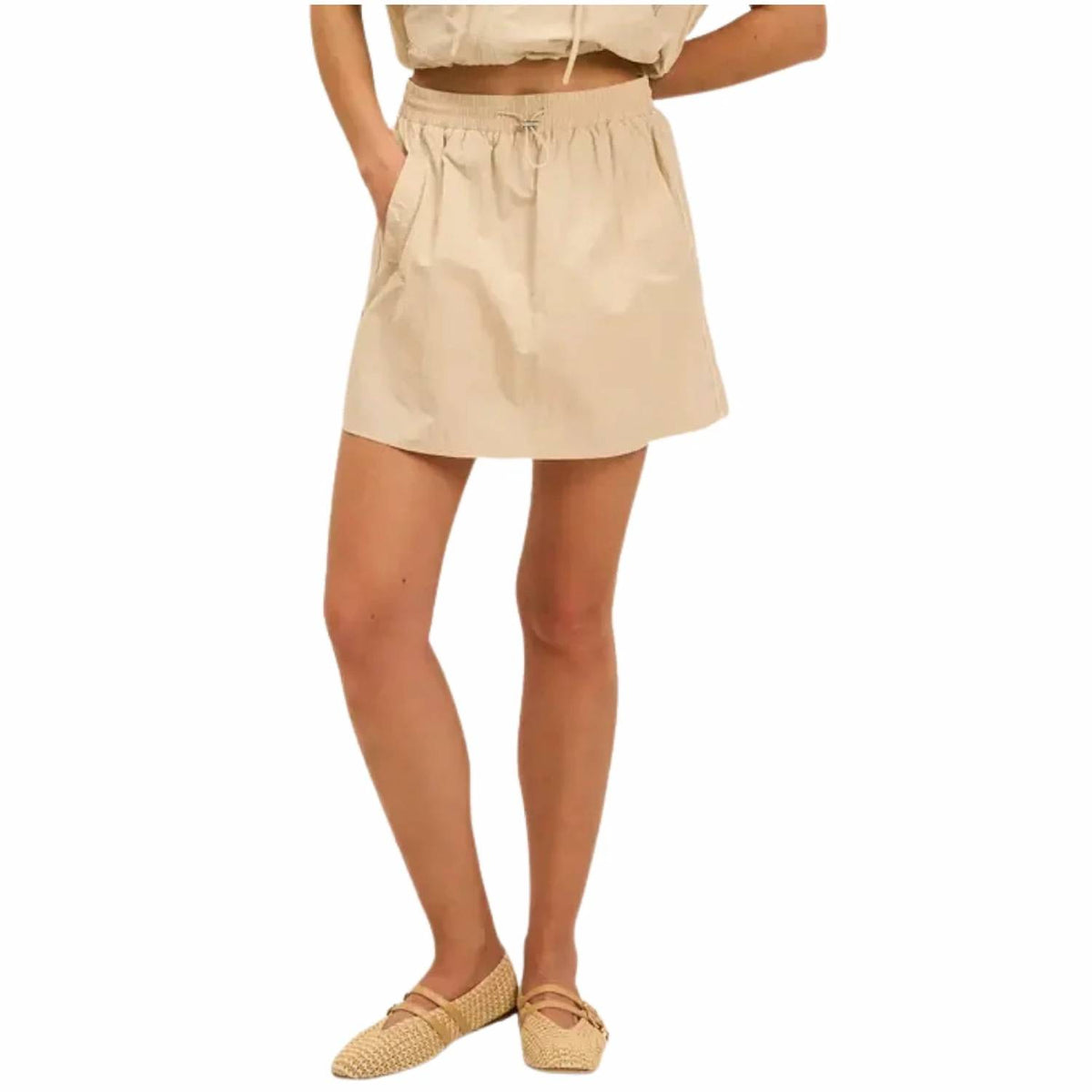 The Greii - Women's Sporty Chic Piping Detail Skirt