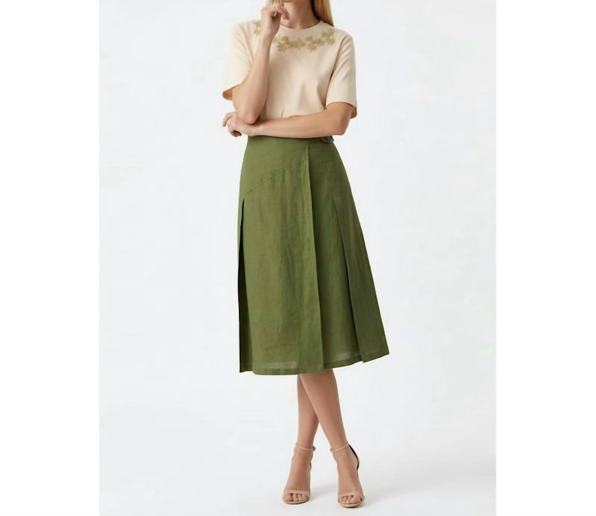 Exquise - Women's Burnice Midi Skirt