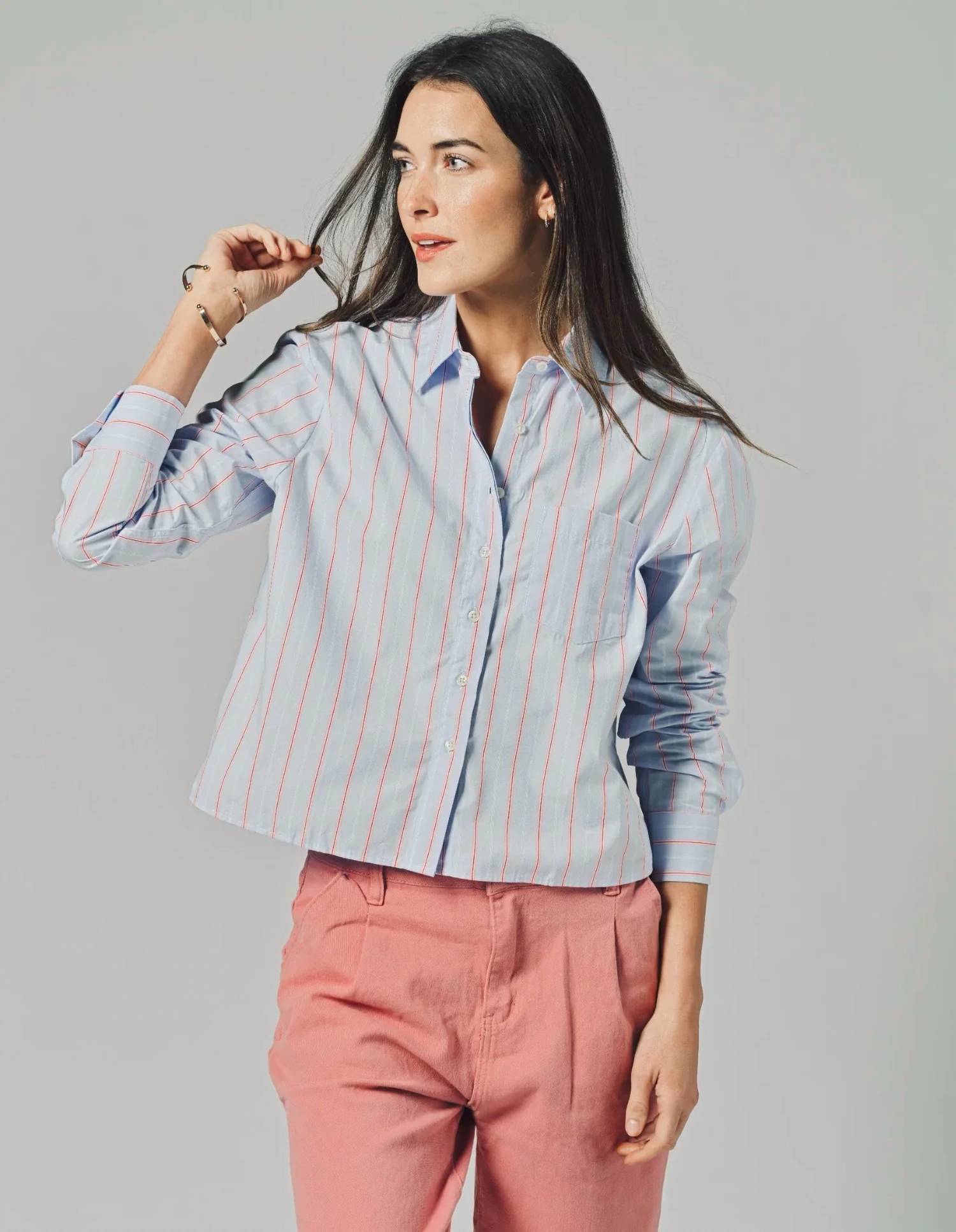 The Shirt - The Pocket Long Sleeve Boxy Crop Top