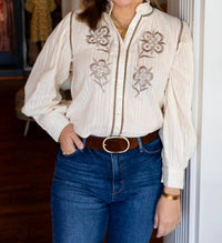 Exvoto - Harlow Embroidered Blouse