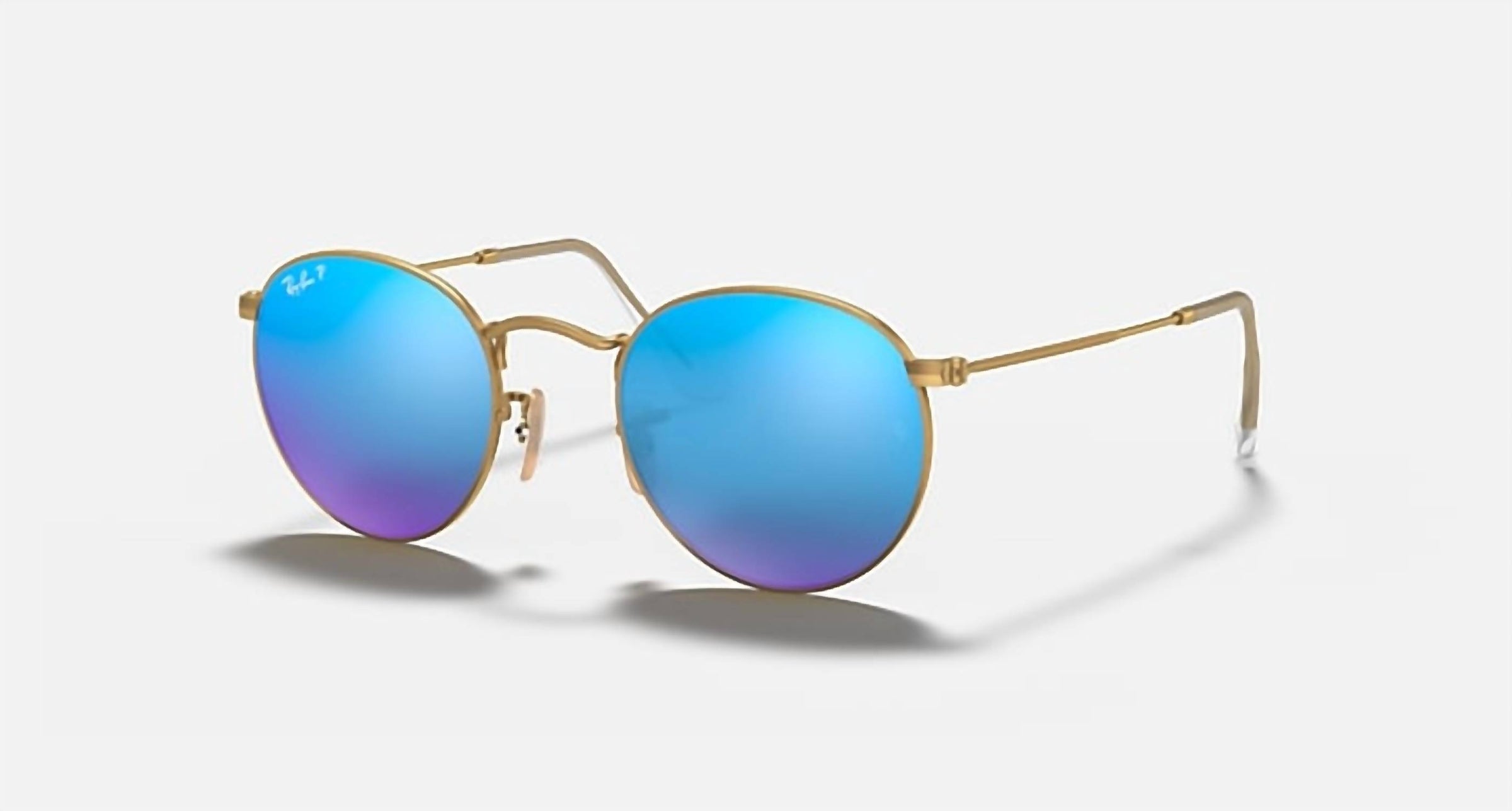 Ray Ban - Round Flash Lenses Medium Polarized Sunglasses Rb3447 112/4l