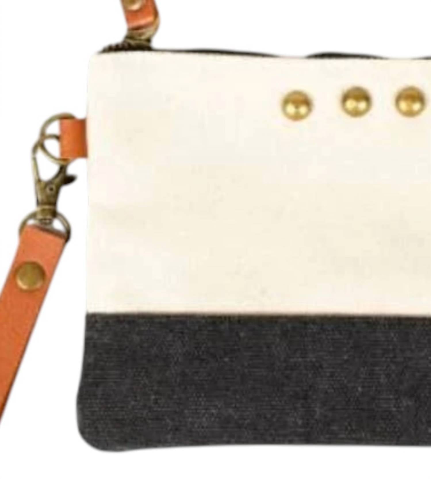 Pretty Simple - Women's Contrast Canvas Boho Wristlet