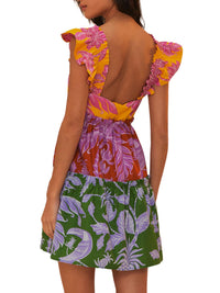 Farm Rio - Tropical Swing Mix Mini Dress