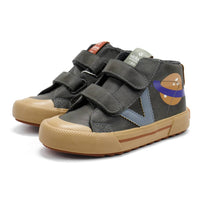 Victoria - Kids' Tribu Faux Leather Straps And Space Print Sneakers