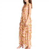 Misa Los Angeles Women's Claudita Dress in golden flora - women's dress - alternate view