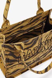 Ganni - Zebra Print Large Tote Bag