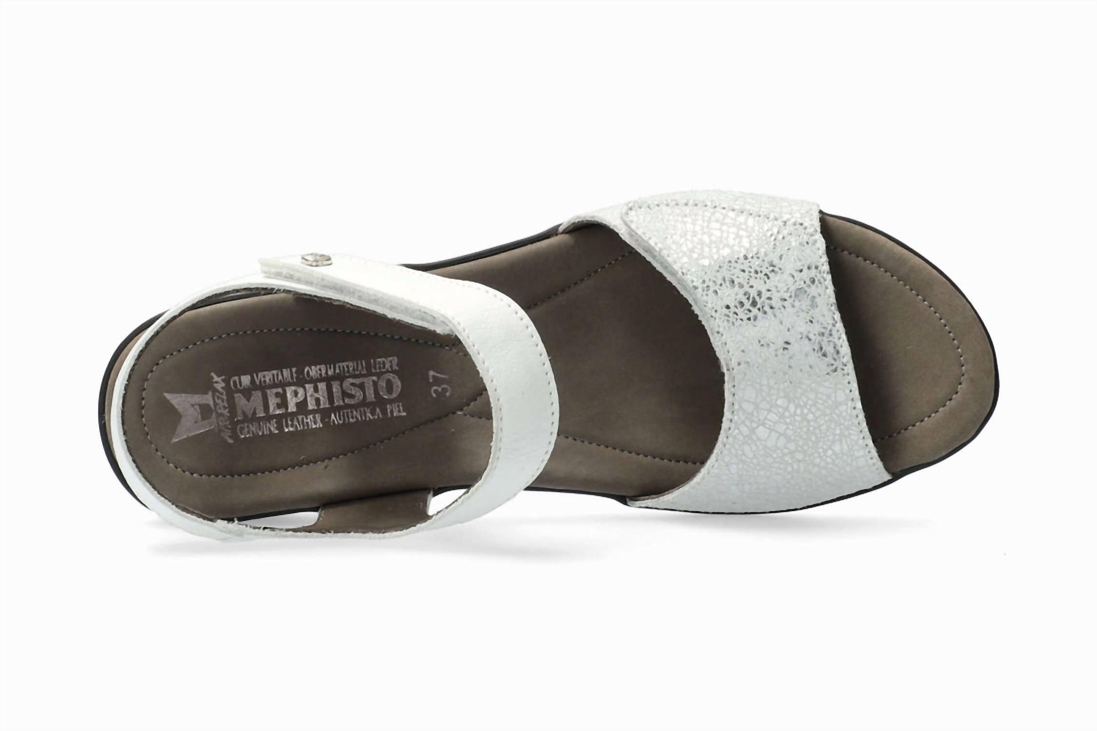 MEPHISTO Women's Patty Sandals in white - women's sandal - alternate view