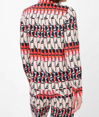 Brax - Vic Geometric Print Long-sleeve Button-down Shirt