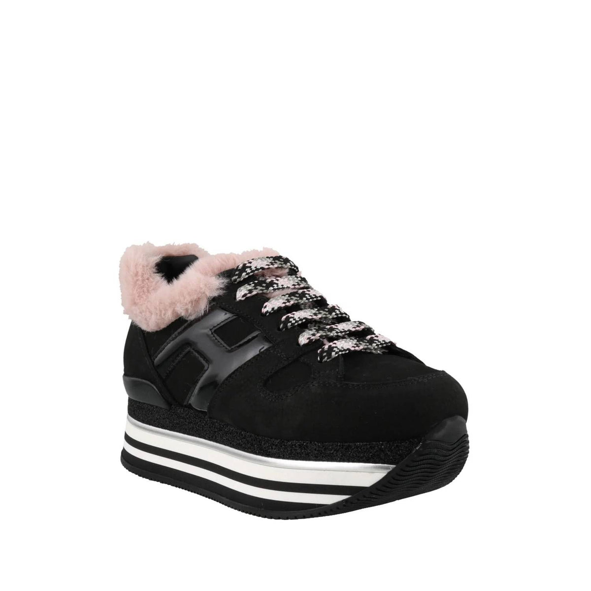 Hogan - Women's Faux Fur Sneakers