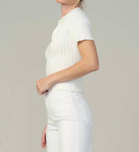Joe'S Jeans - The Jess Pointelle Polo Top