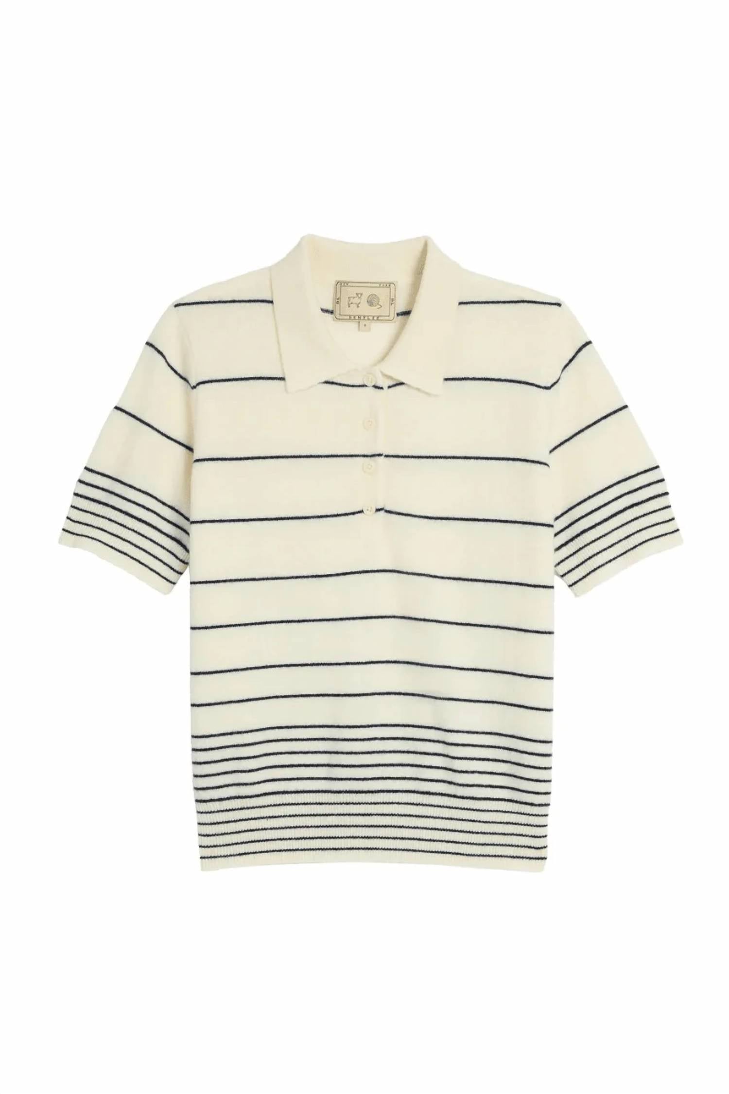 Demylee New York - Drew Striped Cashmere Polo