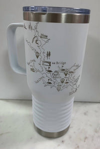 Town Pride - Lake Oconee Handled Travel Mug