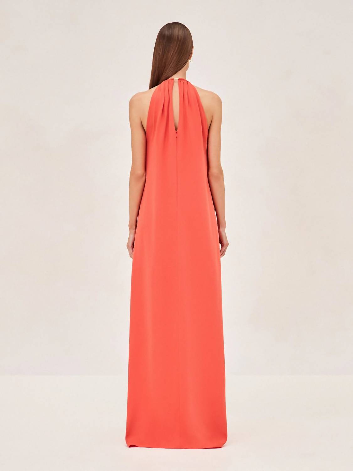 ALEXIS Celestino Dress in red orange - women's dress - detail view