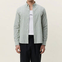 Les Deux - Stripe Cotton Linen Shirt