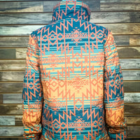 Rock & Roll Denim - Women's Aztec Puffer Jacket