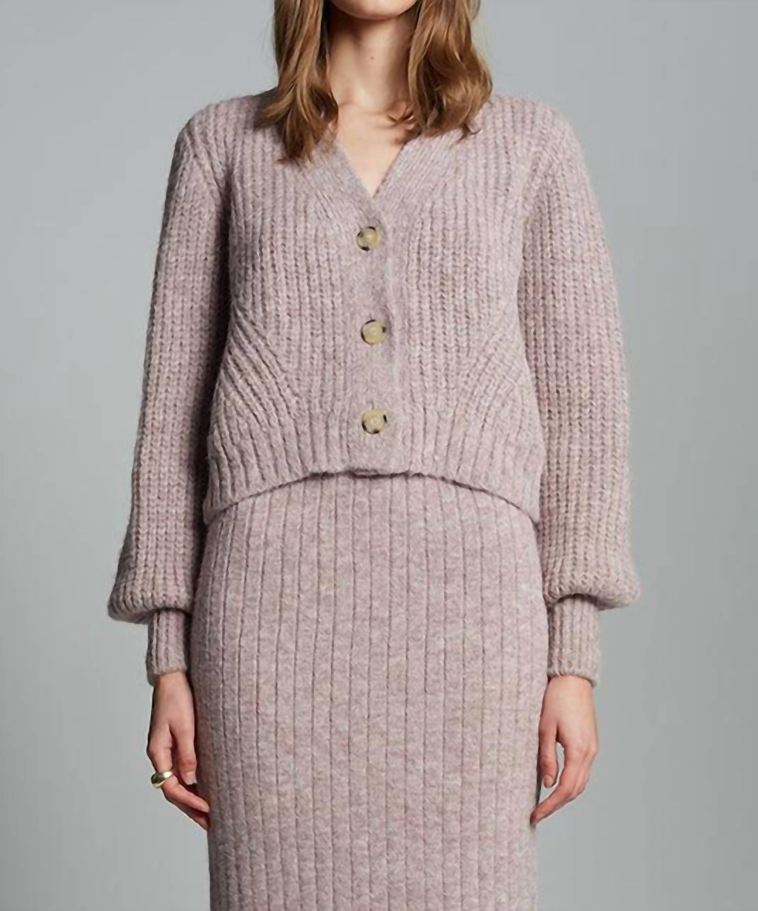 Eleven Six - Sara Blouson Sleeves Cardigan