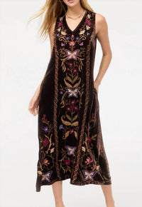 Johnny Was - Velvet V-neck Tank Dress