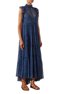 Shona Joy - SALDANHA HIGH NECK TIERED MAXI DRESS