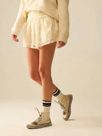 Q2 - Embroidered Shorts With Sequins