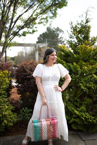 Staccato - Round Neck Short Sleeve Maxi Dress