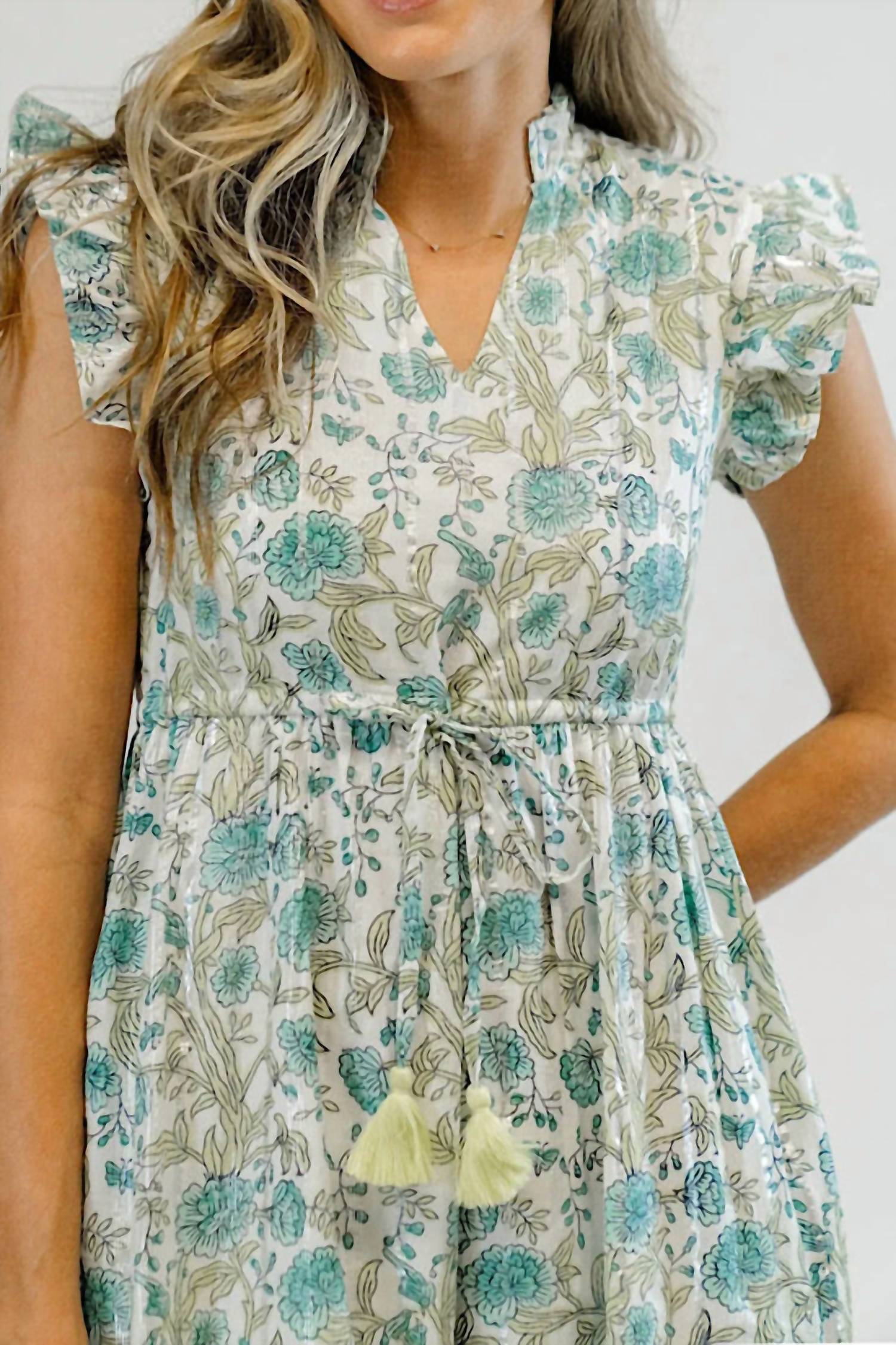 Clara The Label - Danika V Neck Midi Dress
