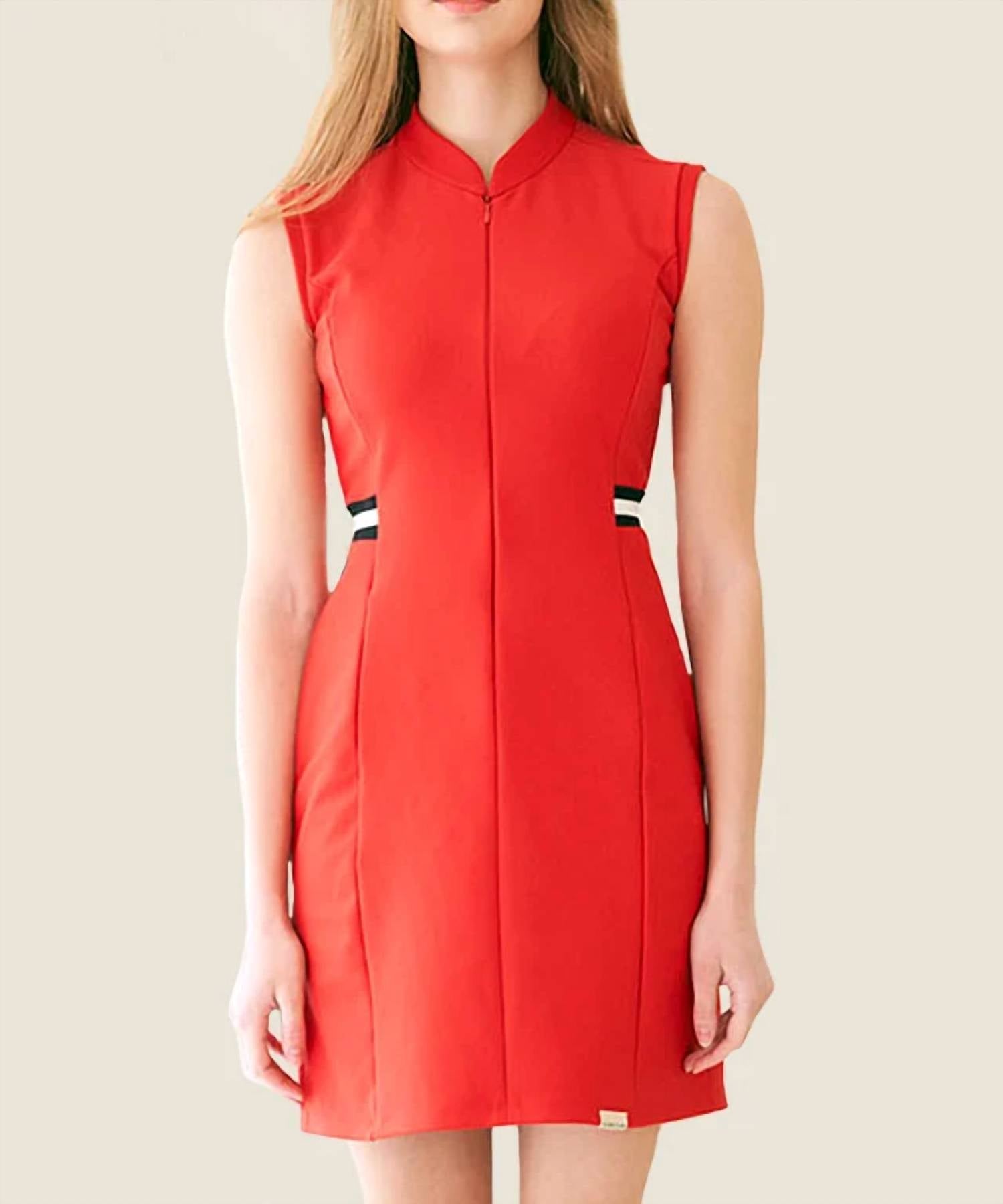 Clang Clang - New Rose Ribbed Slim Dress