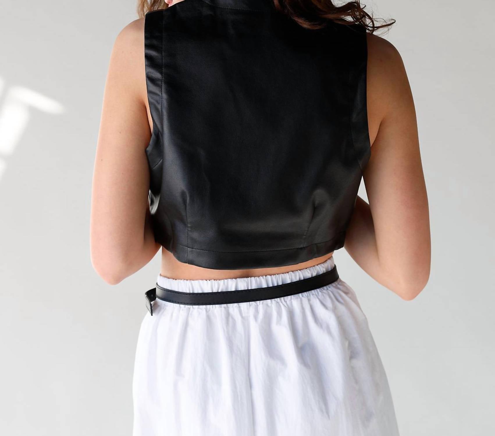 Sage The Label - Vroom Vroom Vegan Leather Vest