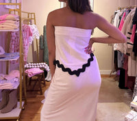 Sadie & Sage - Go With the Flow Wavy Trim Tube Top
