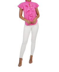 Love Token - Trixie Cascade Ruffled Sleeve Blouse