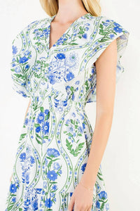 Thml - Ruffled Floral Midi Dress