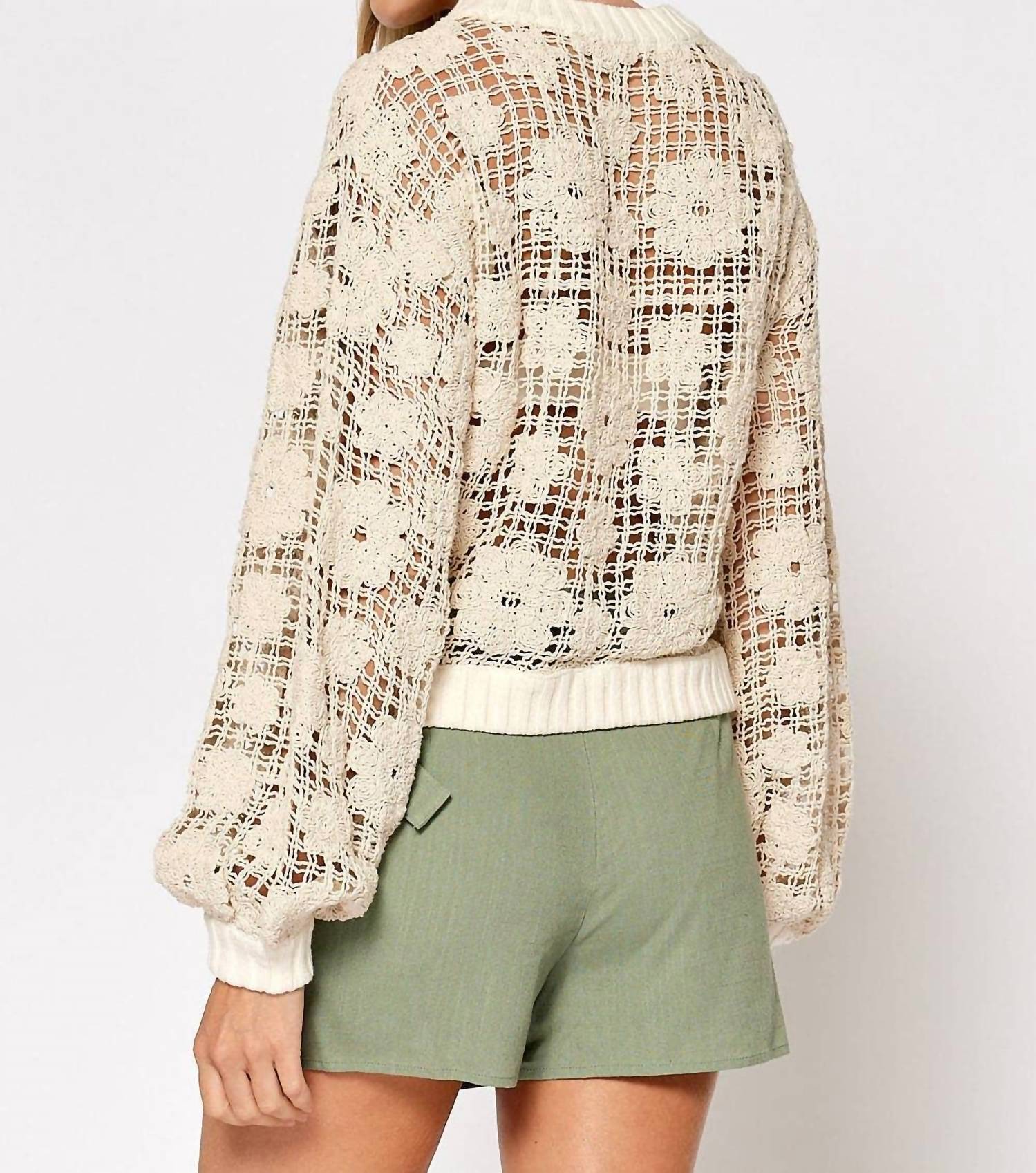 Lalavon - Boho Bloom Crochet Top