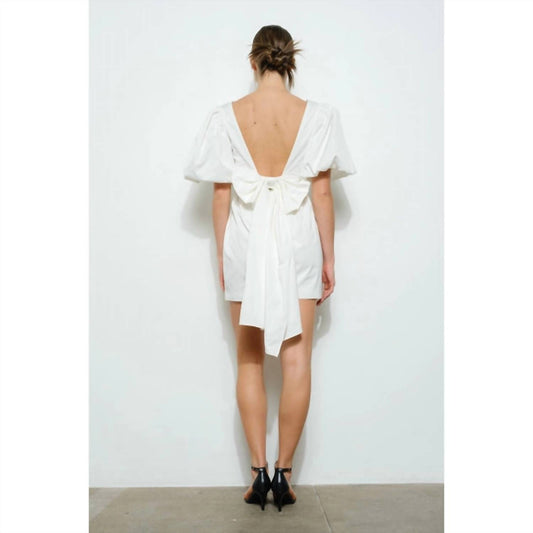 Ina - Bow Back Mini Dress