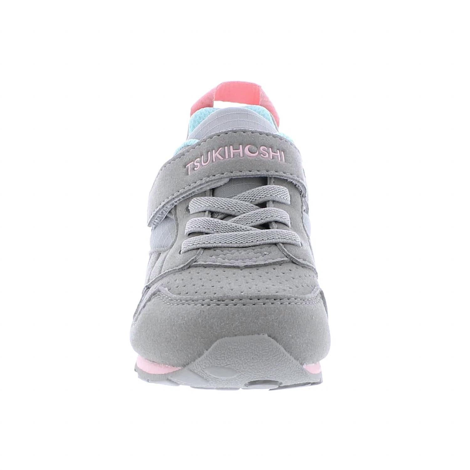 Tsukihoshi Kids Racer Sneaker in grey pink - kids' sneaker - detail view