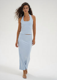 LNA Slater Mist Skirt in blue - women's skirt - alternate view