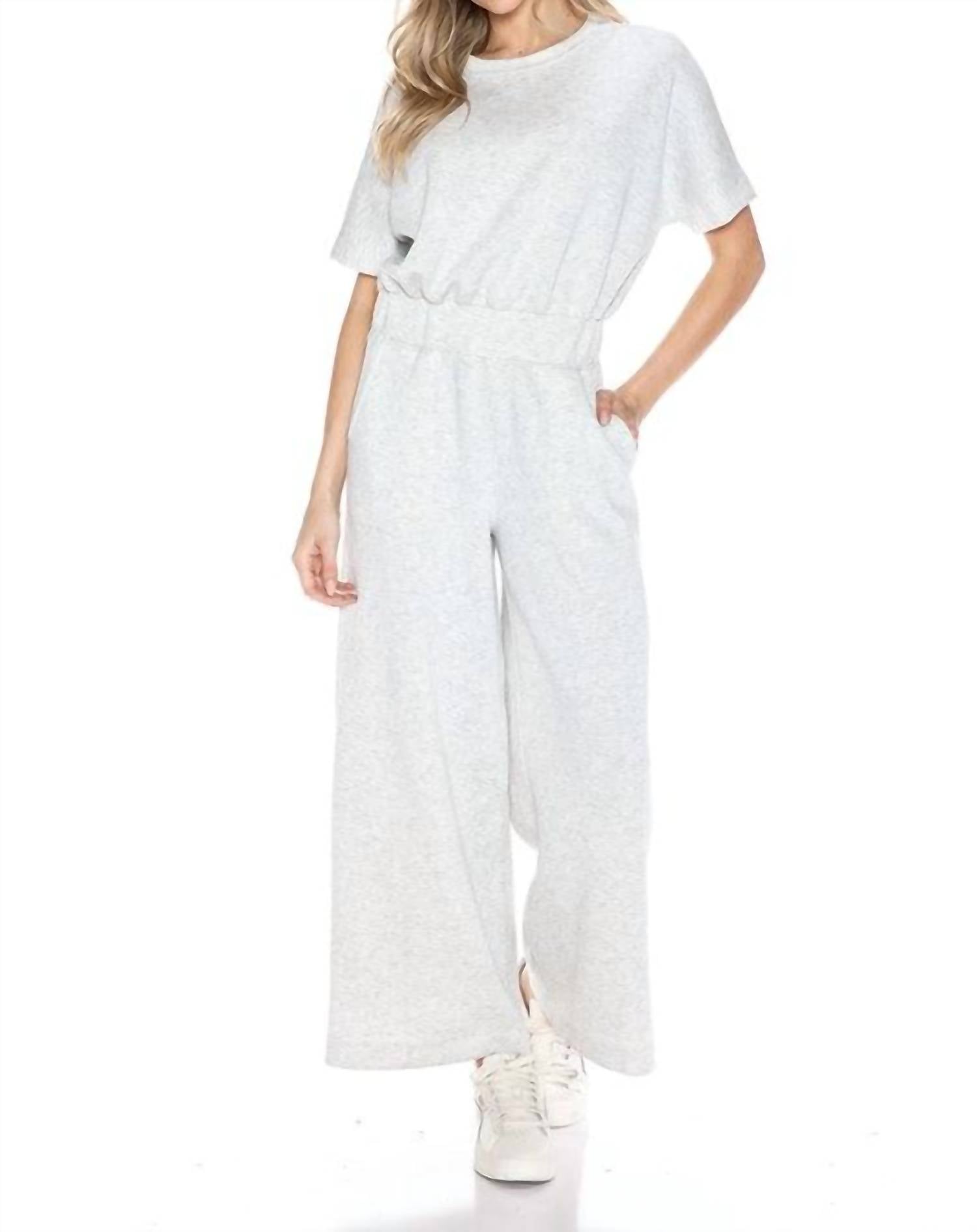 Ariella - Scuba Cropped Jumpsuit