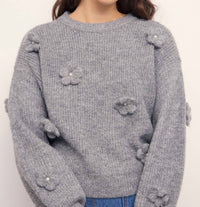 Minkpink - Vera Floral Applique Knit Sweater