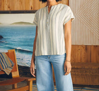 Faherty - Dream Cotton Gauze Desmond Top