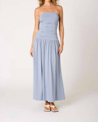 NIA Santal Maxi Dress in slate blue - women's dress - view 4