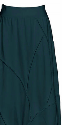 Cynthia Ashby Women's Jade Asymmetrical Skirt in baltic - women's skirt - detail view