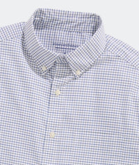 vineyard vines Wauwinet Tattersall Performance Shirt in balsam - men's shirt - view 4