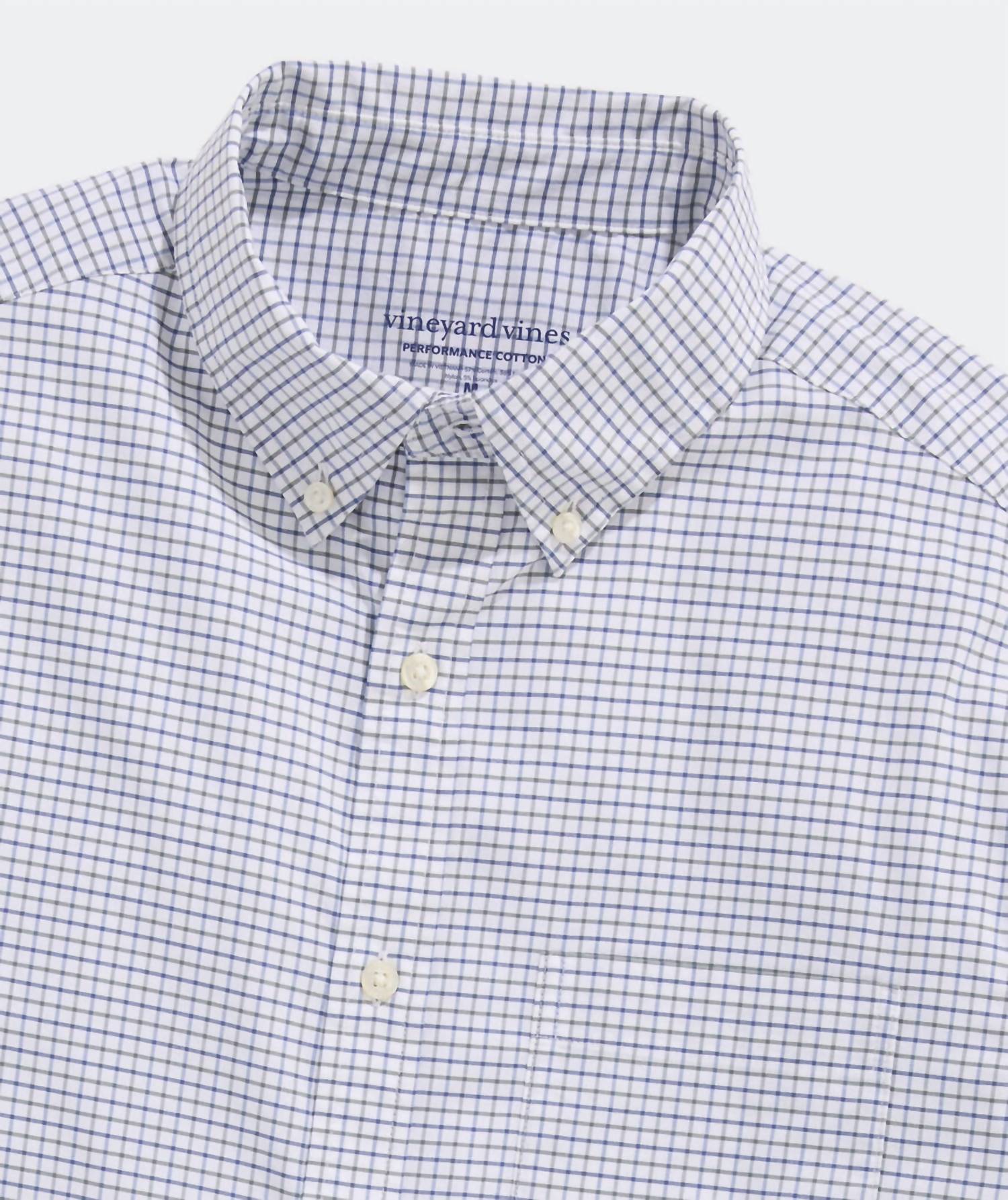 vineyard vines Wauwinet Tattersall Performance Shirt in balsam - men's shirt - view 4