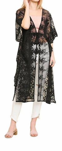 Umgee - Floral Lace Long Kimono