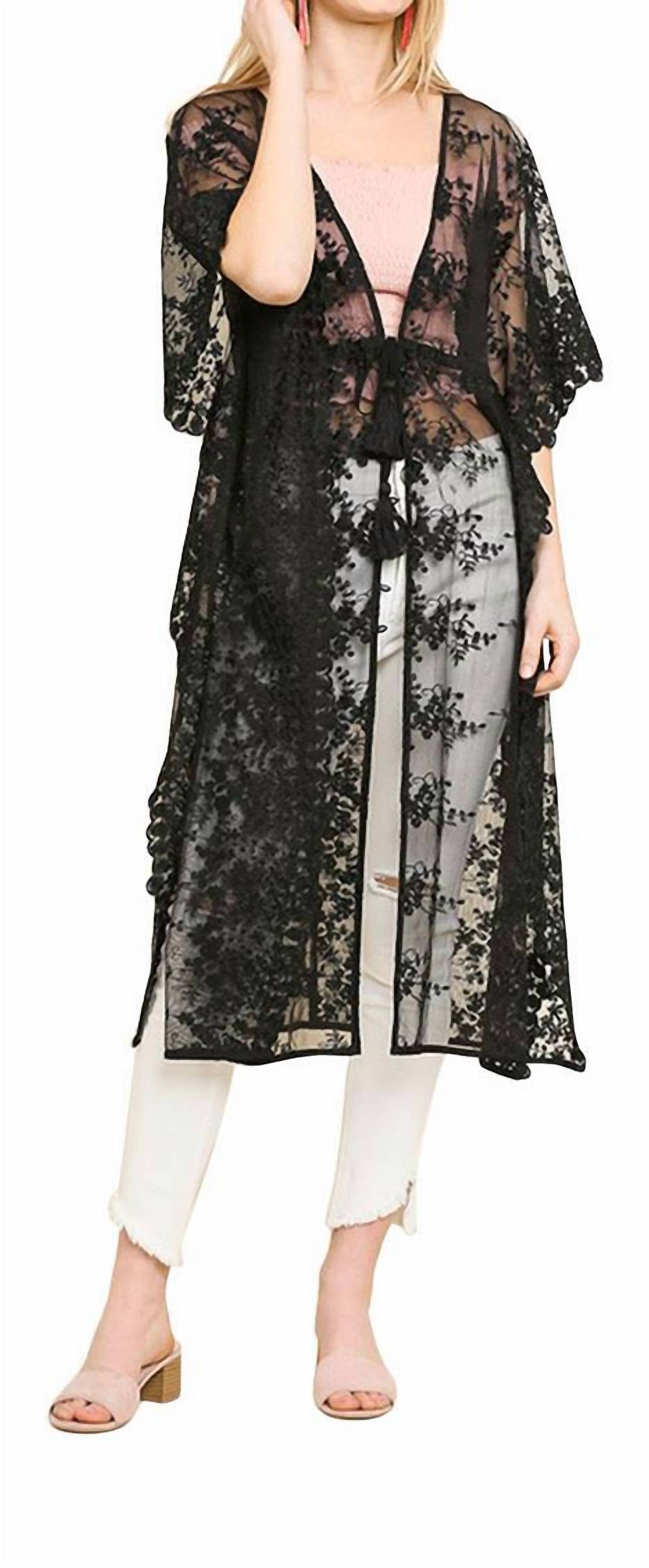 Umgee - Floral Lace Long Kimono