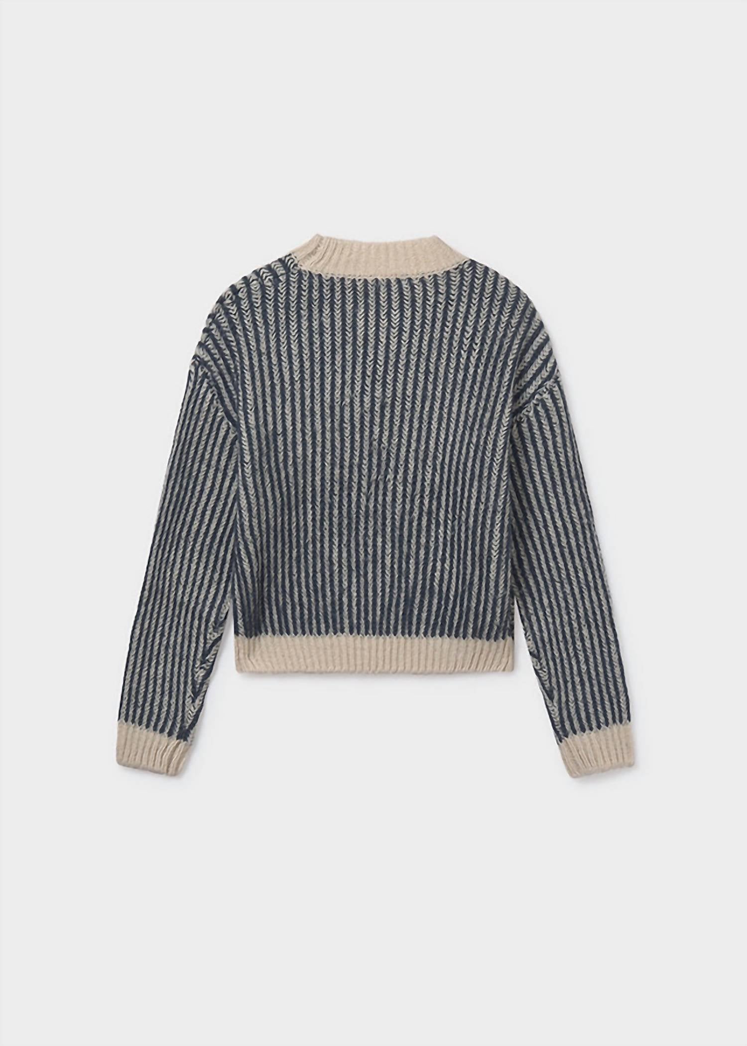 Mayoral - Boys Microstripe Crew Neck Sweater