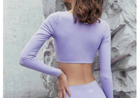 Rockstar Peach - Sophie Long Sleeve Crop Top