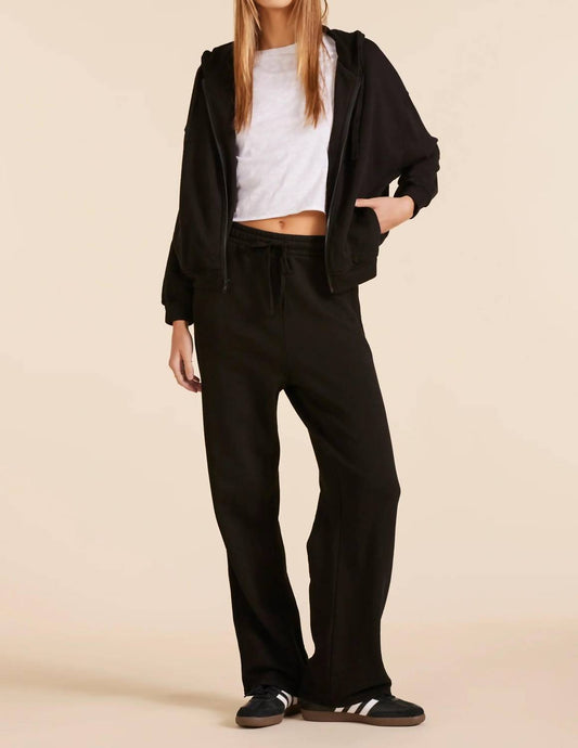 Bobi - Straight Leg High Waist Sweatpant