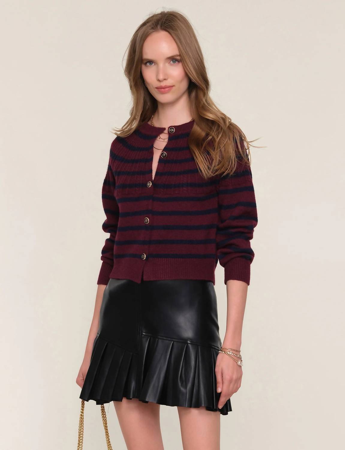Heartloom - Selene Stripe Knit Cardigan