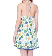 Joy Joy - Shellscape Halter Trim Dress